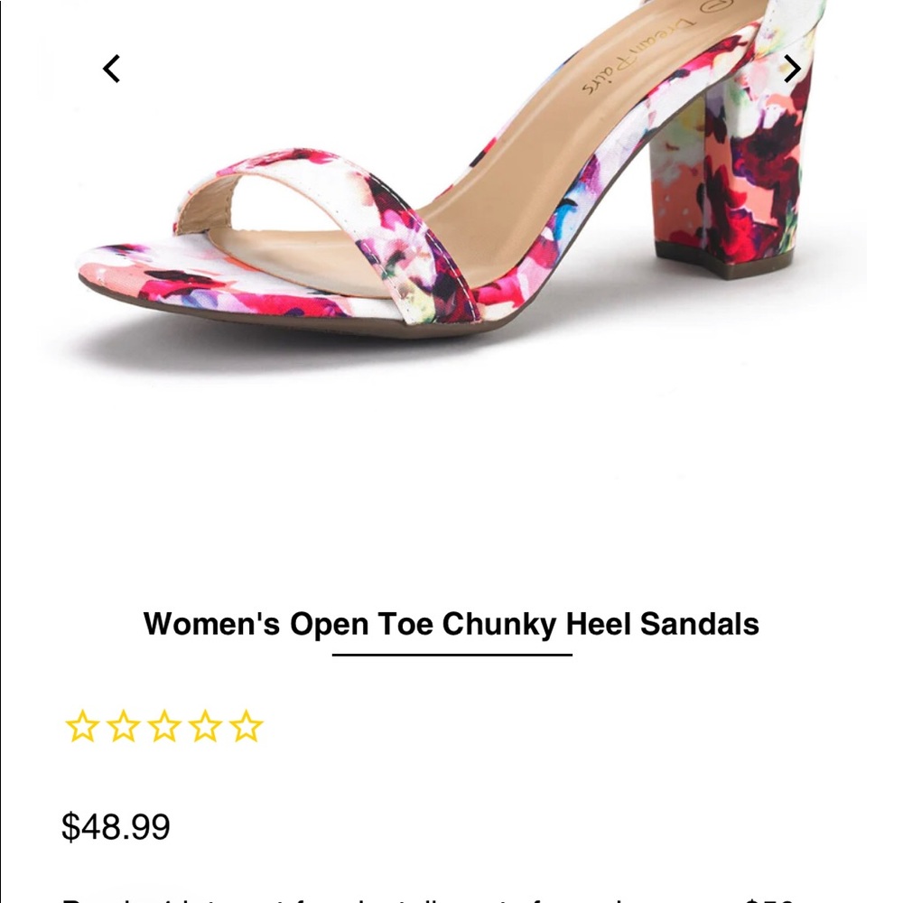 Dream Pairs chunky heel sandals 👡